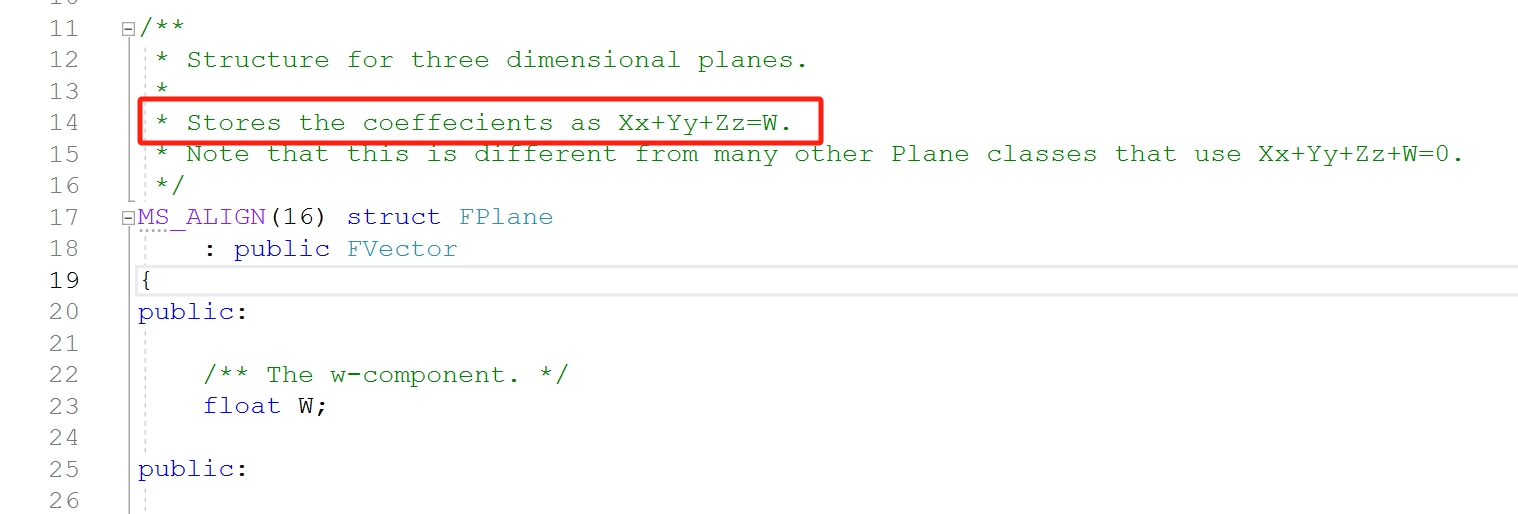 FPlane Definition